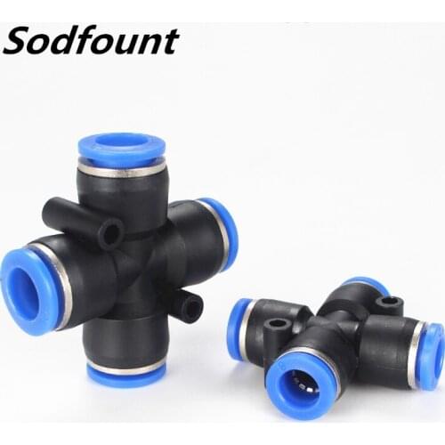 High quality 10pcs PCF8-M5 8mm to M5 Pneumatic Connectors male straight one-touch fittings BSPT