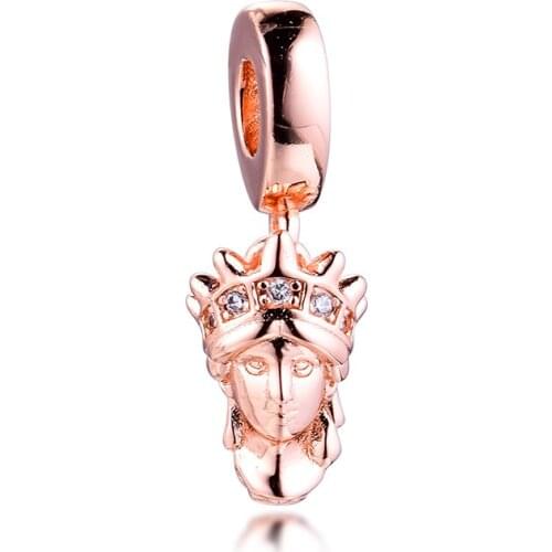 New York Statue of Liberty Dangle Charm 2020 Bracelet 925 Sterling Silver Beads Christmas Winter Halloween Pendant