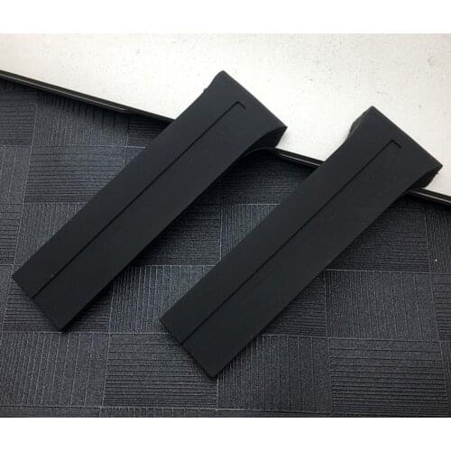 Soft watchband Black Rubber silicone Watch Band 28mm Fit For Porsche strap Design World Timer for P6750 free tools
