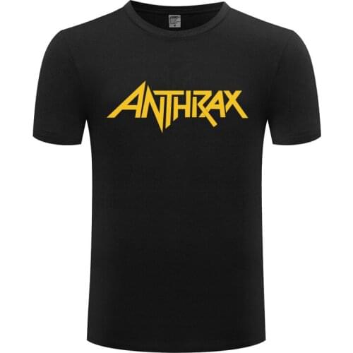 Rock Band ANTHRAX Printed T Shirts Men Hip Hop Short Sleeve O Neck Cotton Man T-Shirt Cool Funny Streetwear Top Tee Summer Style