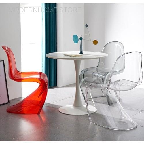 Crystal Nordic Beautiful modern classic Design transparent Clear Smoke Diamond Dining Side office meeting indoor side chair 1PC