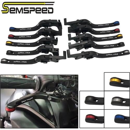 SEMSPEED For Kawasaki VERSYS (650cc) 2006-2008 Motorcycle CNC New Foldable Brake Clutch Levers Handle Grips Bar Ends Accessories