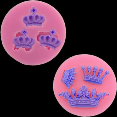 Crown Silicone Baking Mold 3d Soft Candy Cake Making Chocolate Candy Cookies Cake Soap Mold Kitchen Accessories