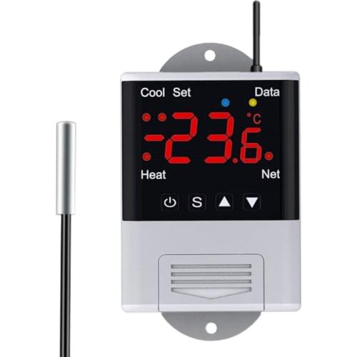 WIFI Thermostat 110V-230VAC 10A Phone APP Remote Control Digital Temperature Controller with NTC Sensor for Aquarium Incubator