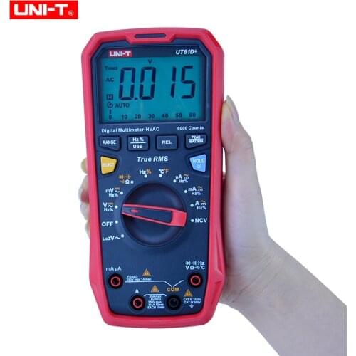 Upgraded Version Of UNI-T UT61E + UT61D + UT61B Digital Multimeter True RMS AC/DC Voltage Current Resistance Capacitance Tester