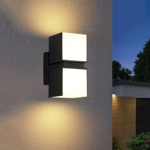 290 + 90 Rotatable 18W Outdoor Garden Wall Light Corridor Balcony Front Door Porch Light Adjustable Corridor Aisle Wall Lamp