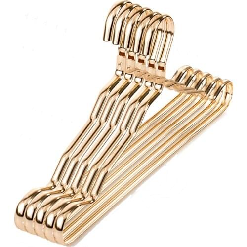 10pcs/lot 42cm Clothes Hanger Durable Antideformation Non-slip Aluminium Alloy Closet Adult Skirt Dress Towel Storage hangers