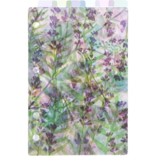 A5 A6 A7 Catoon Clear Divider Index Pages Classified Sorter For 6-Holes Binder C5AE