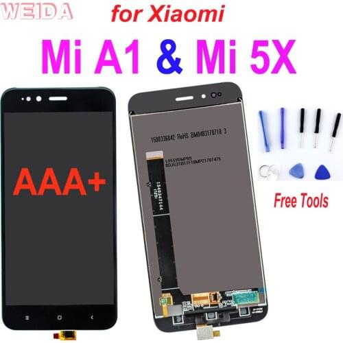 AAA+ 5.5” For Xiaomi Mi A1 LCD MI 5X Display Touch Screen Digitizer Assembly With Frame Replacement For Xiaomi Mi5X Mi A1 LCD