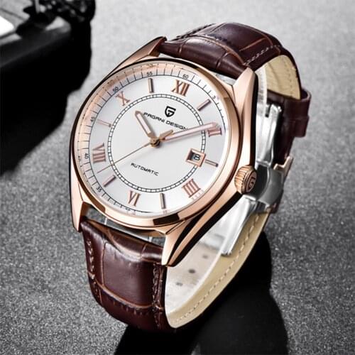 PAGANI DESIGN Business Fashion Luxury Brand Fashion Leather Men Mechanical Watch Automatic Waterproof Fitness Stainless Steel