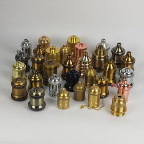 DIY Retro E27 Lamp Holder Socket Loft Industrial Pendant Light E27 Vintage Lamp Holder Base Lampholder