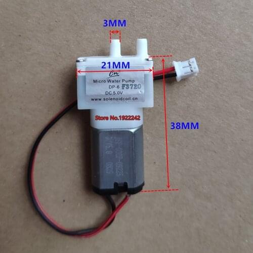 Length 38mm 3V 5V micro water pump 030 vacuum pump 0.8L/min DC mini pump