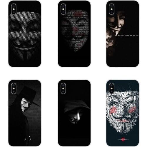 For HTC One U11 U12 X9 M7 M8 A9 M9 M10 E9 Plus Desire 630 530 626 628 816 820 830 Design Case Vendetta Anonymous Guy Fawkes Mask
