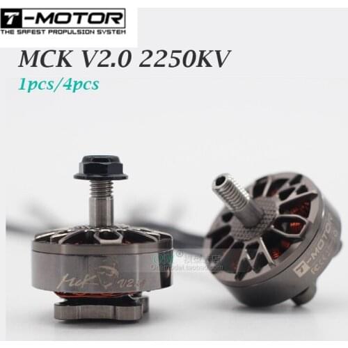 1pcs/4pcs/T-Motor MCK V2.0 2207 1950KV/2250KV/2550KV 4S 6S Brushless FPV Motor for RC Drone FPV Racing Freestyle Long Range