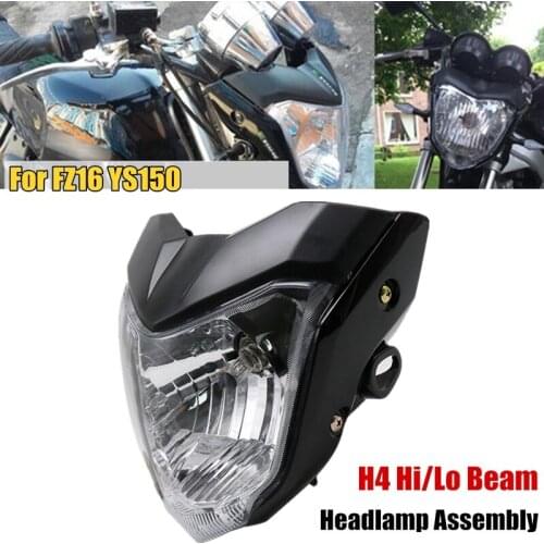 Motorcycle Headlight Assembly with Bulb Bracket Fit for Yamaha FZ16 YS150 FZER150