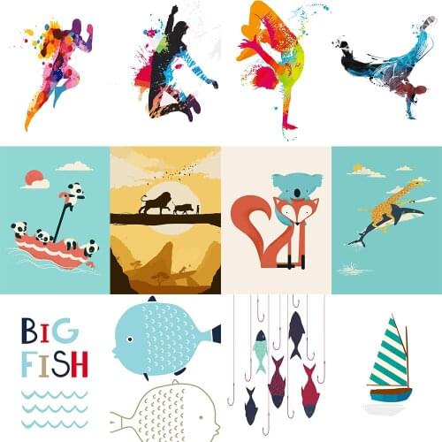 Youth Calligraphy Painting Art Poster Bedroom Living Room Decoration Mural DIY Painting By Number Acrylic Paint Brush Set