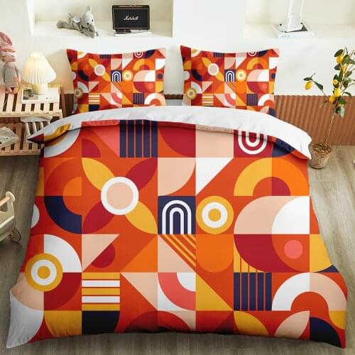 3D Print Geometric patterns Beding Set Bed Set Bedroom Decoration Pillowcase Custom Soft Duvet Cover Girls Queen King Single