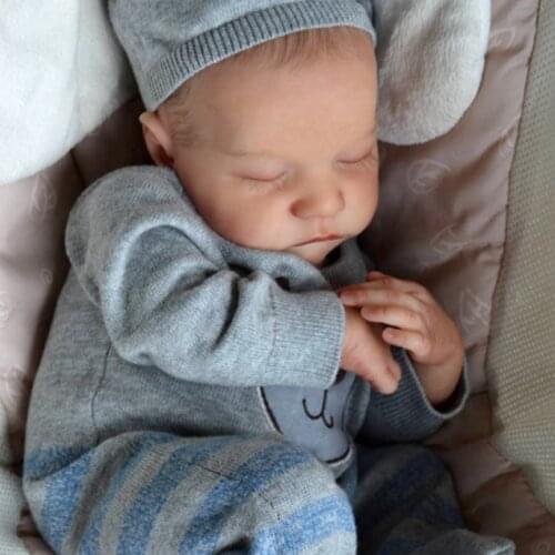 RSG Bebe Reborn Doll 17 Inches Newborn Reborn Baby Levi or clothes Vinyl Unpainted Unfinished Doll Parts DIY Blank Doll Kit