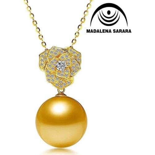 MADALENA SARARA 11.5mm Saltwater Pearl Tihitian Pearl Loose Bead High Quality Perfect Round Grey Pearl Fine Luster Brightnes