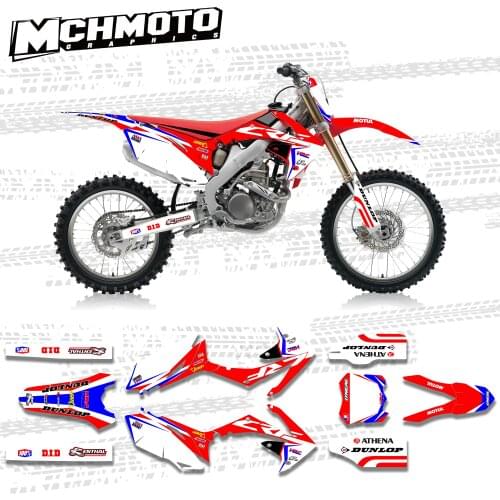 MCHMFG Fairing Sticker for Honda CRF450 250 2009-2013 Graphics Decal Kit for Honda CRF250 450 2009-2013