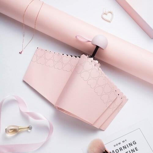 Mini Pocket Umbrella Female Automatic Uv Protection Foldable Portable High Quality Umbrella Parapluie Home Rain Gear DB60YS