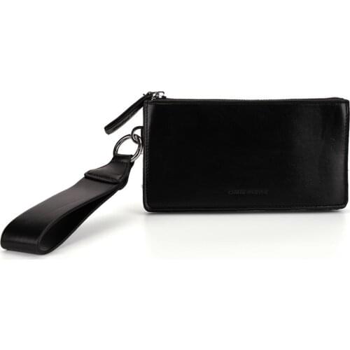 Fashion Solid Black Handbag Womens Clutch Bag Leather Women Envelope Bag Zipper Evening Bag Female Wallet Handbag CT31462