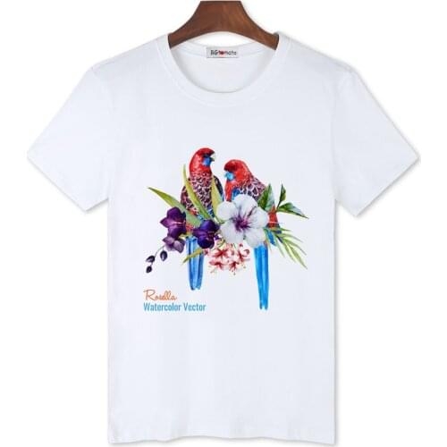 BGtomato beautiful birds parrot tshirt mens new fashion casual t-shirt super cool animal printing tops hip hop streetwear