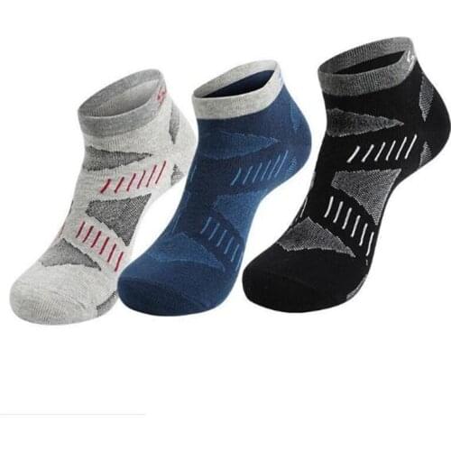 Men Sports Socks (3 Pairs/lot) SANTO/S011 Slipper Socks Quick Dry Male Outdoor Hiking Socks