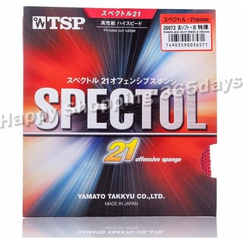 TSP Original SPECTOL 21 Offensive Sponge Ping pang Rubber Pips-out Ping Pong Sponge Table tennis rubber for spin