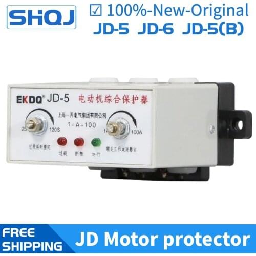 JD-5 JD-6 JD-5(B) 1-100A 220V 380V Current Overload and Phase Loss Intelligent motor protector 63-400A
