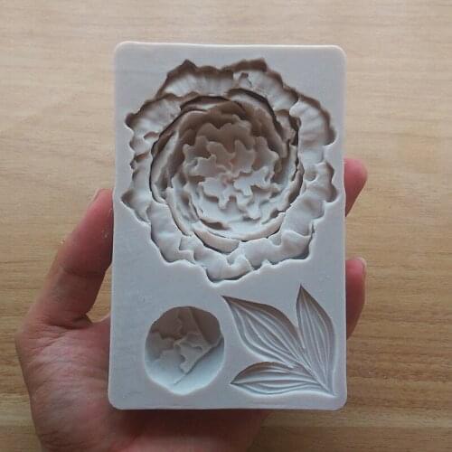 Big Size Flower Shape Silicone Mold Cake Tools, Fondant Bakeware Decorating, Candy, Cookie Silicone Mold SQ17153