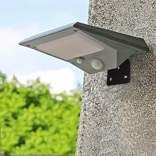 Solar Light Outdoor Motion Sensor 18 LED Waterproof 250 Lumen Post Garden Wall Lamp For Yard Lighting Solar Powered Energy Lamps