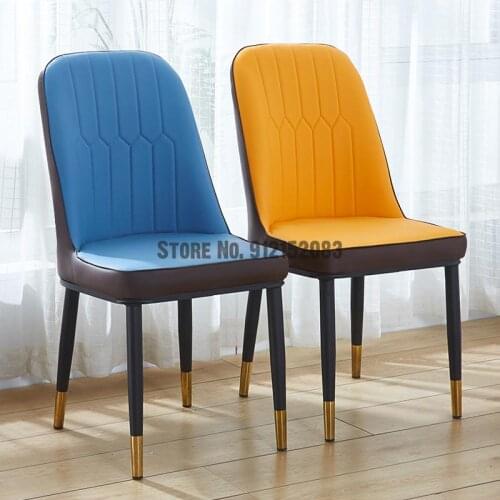 Chair Home Makeup Chair Iron Desk Chair Dresser Stool Back Simple Nordic Dining Table Chair Dining Chair