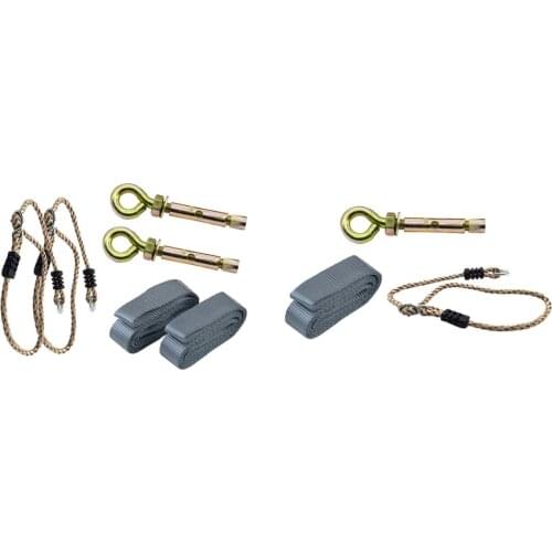 Outdoor Swing Connection 50cm Woven Strap Belt Metal Hook Rope Sets 100KG