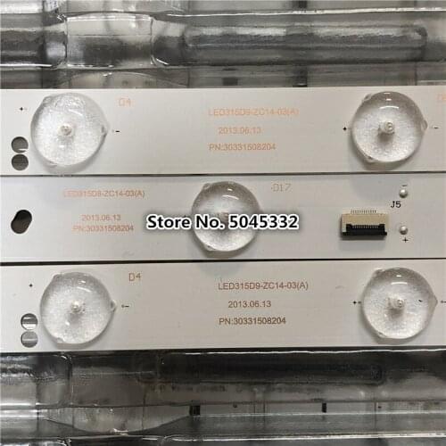 LED Strips 9+8+9leds LED315D9-ZC14-03(A) LED315D8 for TCL LE32F8210 32EU3100 LD32U3100 LE32MXF5 LE32F8210 0331509211 303315082