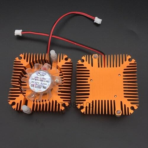 Aluminum Heatsink with fan for 5W/10W High Power LED light Cooling Cooler DC12V 2pcs