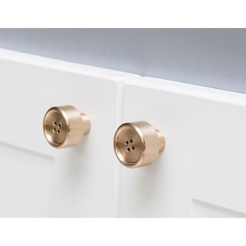 Top Luxury 10PCS Pure Brass Cabinet Pulls Handles Cupboard Wardrobe Drawer Kitchen Cabinet Handles and Knobs Home Decorations