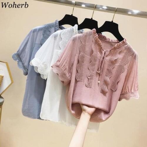 Summer Blouses Woherb China
