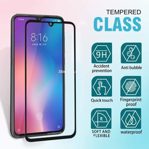 9H Full Glue Cover Black For Huawei Nova 4 4e Tempered Glass Screen Protector For Huawei Enjoy 9 9E 9S Honor 10 10i Film Glass