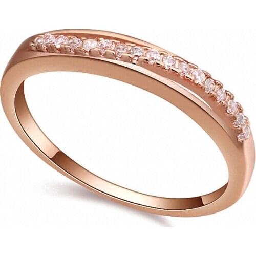 TRACYSWING Real Austrian Crystals Brand AAA Zirconia Micro Inlays Fashion Ring for women New Geometric Th-108625