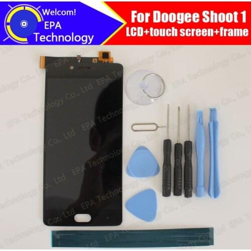 Doogee Shoot 1 LCD Display+Touch Screen 100% Original New Tested Digitizer Glass Panel Replacement For Shoot 1 + gifts