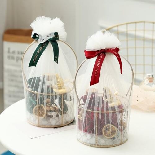 Golden Iron Basket Wedding Candy Box Candy Bag Baby Shower Souvenir Bridesmaid Gift Wedding Favors Chocolate Paper Gift Box