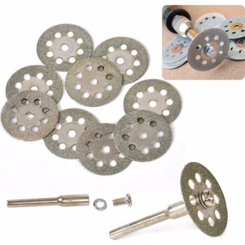 10pcs x 2 Blade Rod Diamond Saw Blade Cutting Sheets With Holes Grinder Electric Drill Accessories Tools Power Tools Saw Blade