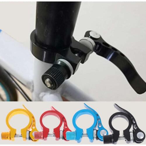 2 Pieces Bicycle Seatpost Clip 25.4mm 28.6mm 31.8mm 34.9mm Seatpost Clip Folding Aluminum Alloy Mountain BIke Road Bike Accessor