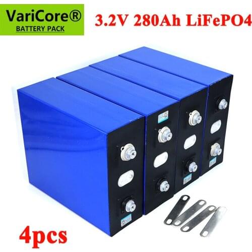 4pcs/lot 3.2V 280AH battery pack LiFePO4 Lithium iron phospha 12V 24V 36V for E-scooter RV Solar Energy storage system