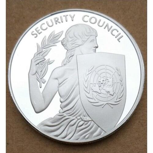 40MM United Nations SECURITY COUNCIL Medal Souvenir Coin UN
