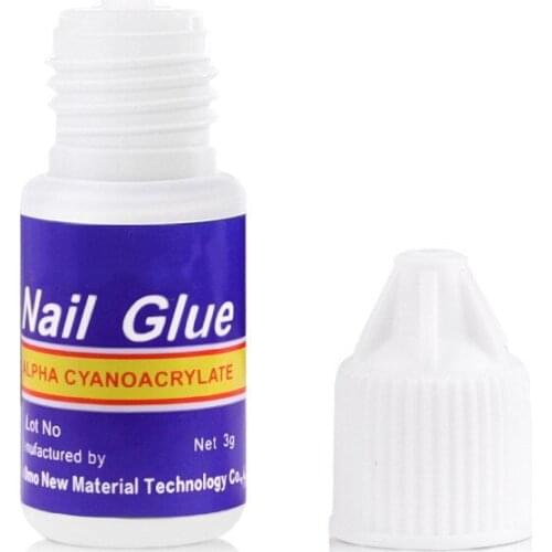 5Pcs/Set Nail Glue Fast-dry Adhesive Acrylic French Art False Tips 3D Decoration Glue Nail Rhinestone Makeup Cosmetic Tools