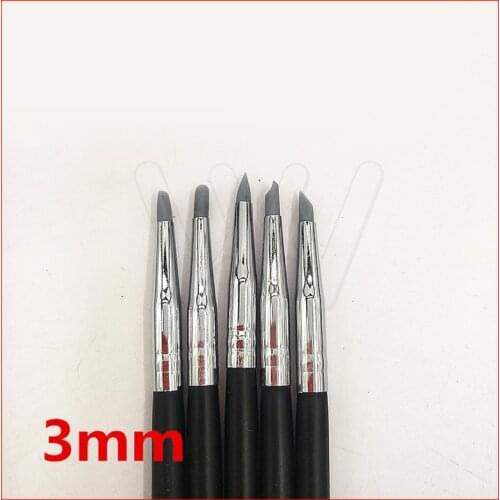 5pcs Dental Tooth Shaping Silicone Pen Adhesive Composite Resin Cement Porcelain 3mm