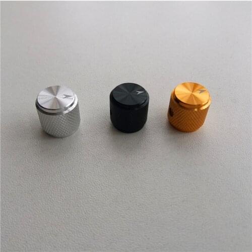 5pcs aluminum knob potentiometer knob 13*13*6mm Knurled potentiometer cap car knob switch cap Encoder for amplifier