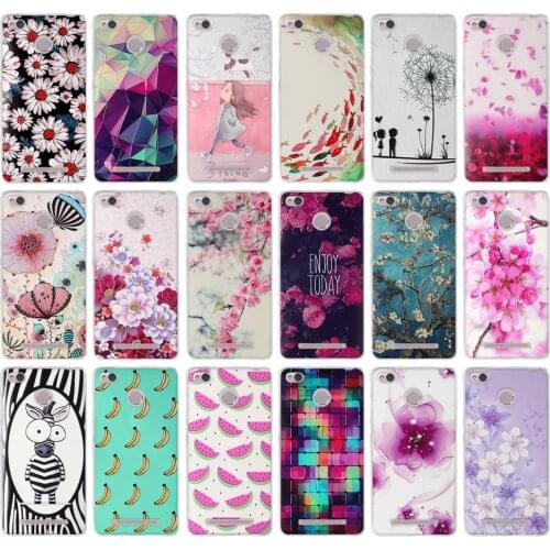 FOR Xiaomi Redmi 3 Pro Case Redmi 3S 3 S Pro Case 3D Relief Soft Silicon Back Cover Case for Xiaomi Redmi 3 Pro / Redmi 3s Bags